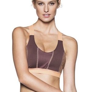 NWT $54 MAAJI MEDIUM CITRUS BLOCK SPORTS BRA